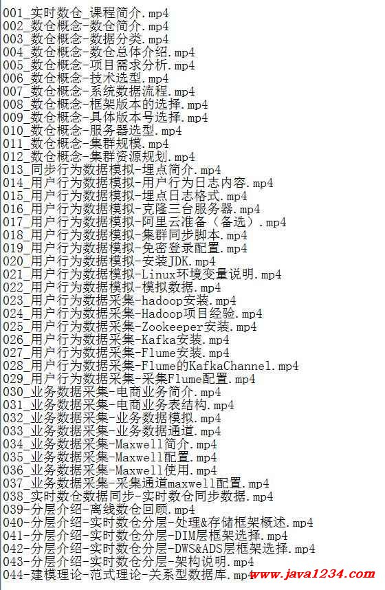 大數(shù)據(jù)Flink實(shí)時(shí)數(shù)倉3.0項(xiàng)目實(shí)戰(zhàn) 視頻教程 下載 圖1