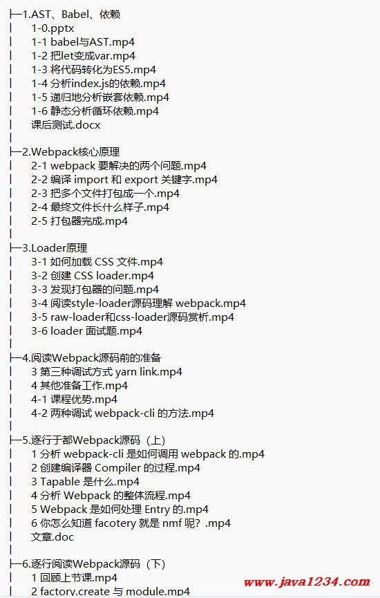 webpack源碼專精進階提高 視頻教程 下載 圖1